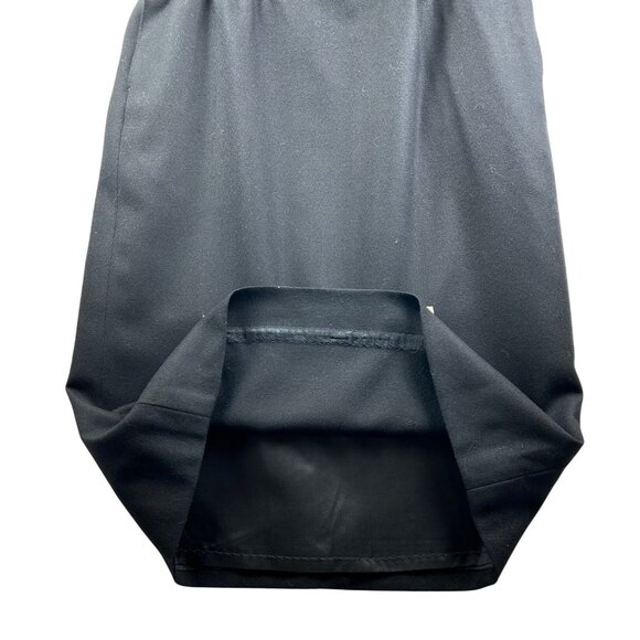 Vintage 1980s Pendleton Wool Skirt Black Midi Skirt Size 12 Petite Made in USA - Picture 7 of 8